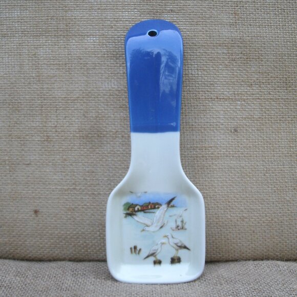 Vintage Otagiri Seagull Stoneware Spoon Rest - Picture 1 of 16